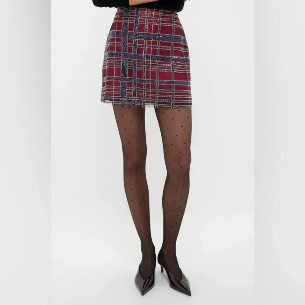 TUCKERNUCK Sequin Plaid Maxine Top + Sequin Plaid Meg Skirt SET small/medium